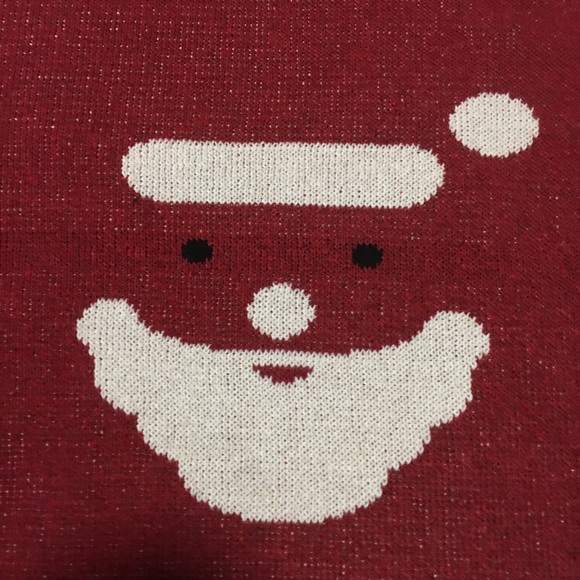 VTG Xmas Santa Sweater Binghamton Knitting Co Inc Made in USA Red XL NWOT - Picture 3 of 12